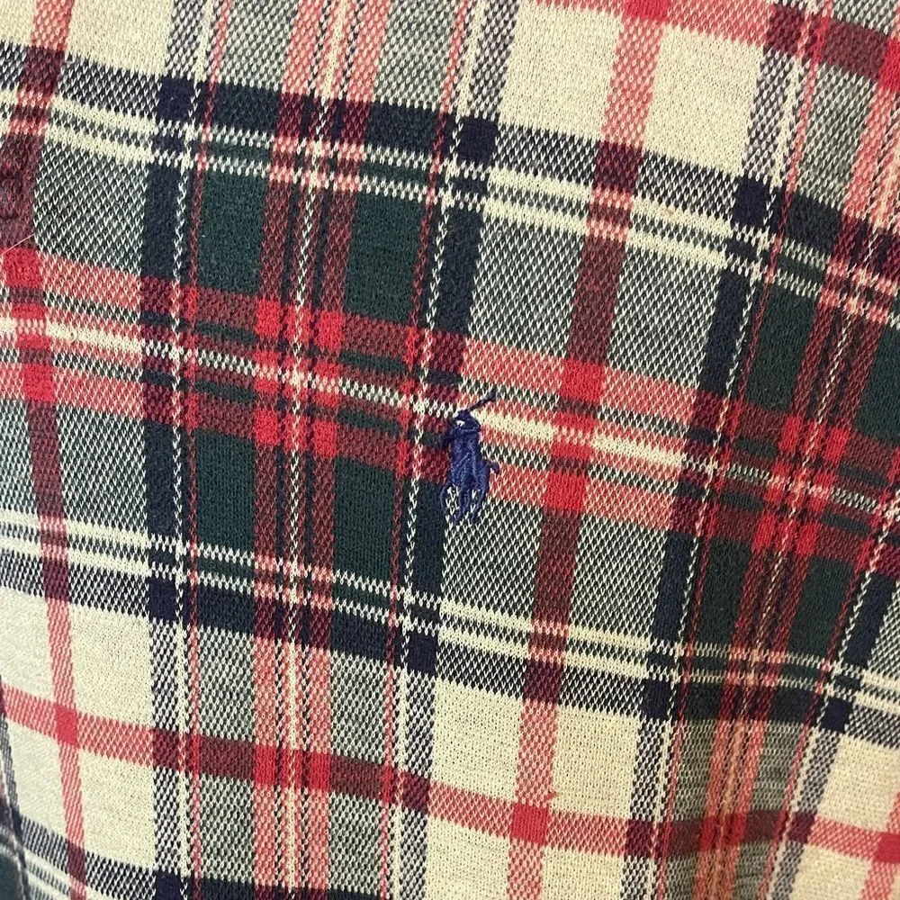 Ralph Lauren Multicolor Plaid Shirt Vintage Polo 90 Tartan Plaid